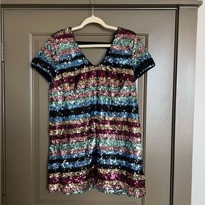 Multicolor Sequin Dress